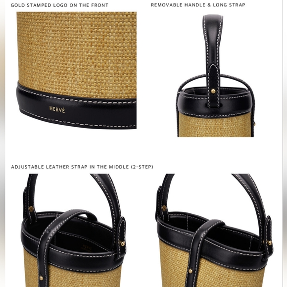 Herve Mini Bucket Bag Raffia Korean w concept - Picture 8 of 9